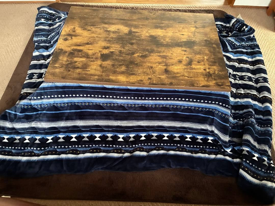 ニトリ　木製こたつ 布団セット　約72×約105