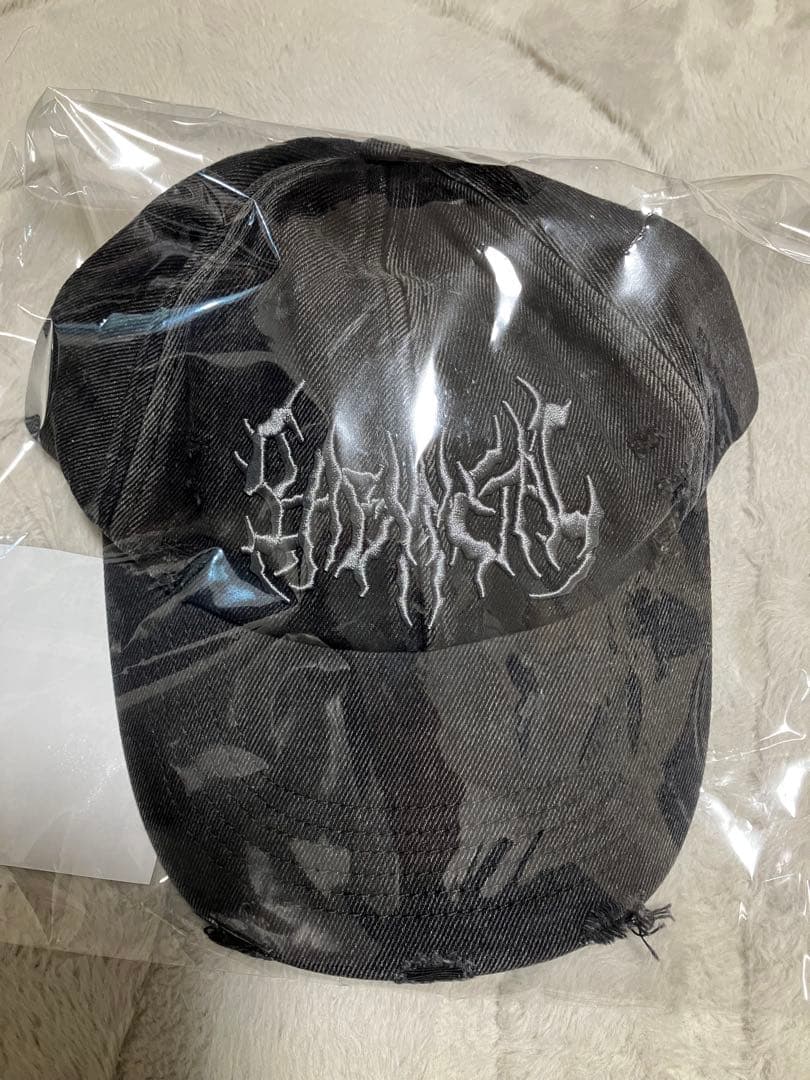 完売　 BABYL ダメージキャップ ブラック 56-60cm