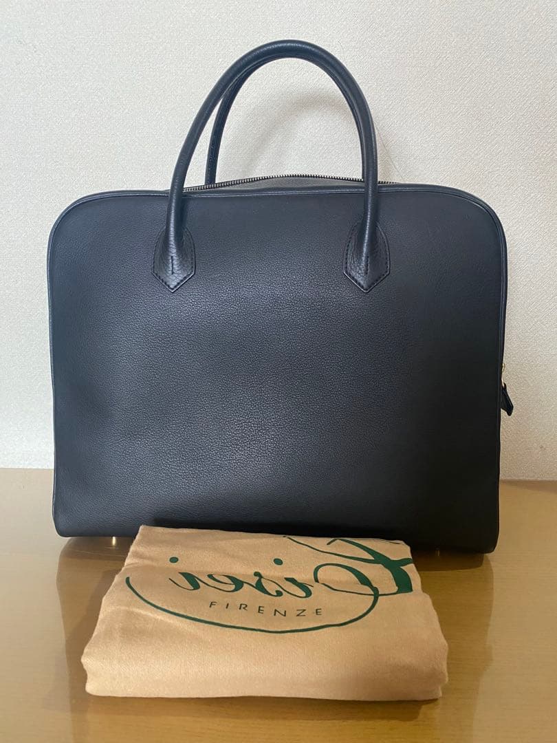 Cisei レザービジネスバッグ 黒