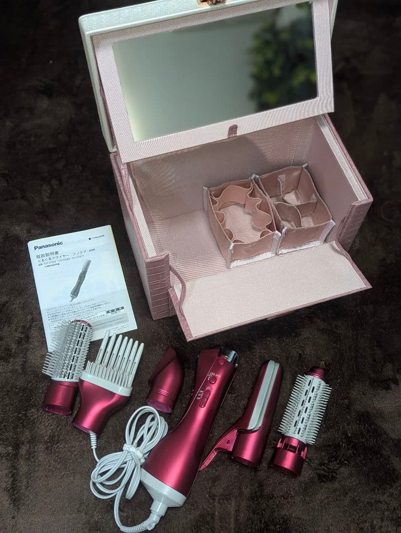Panasonic ナノケアくるくるドライヤー♡メイクボックスとセットで♡