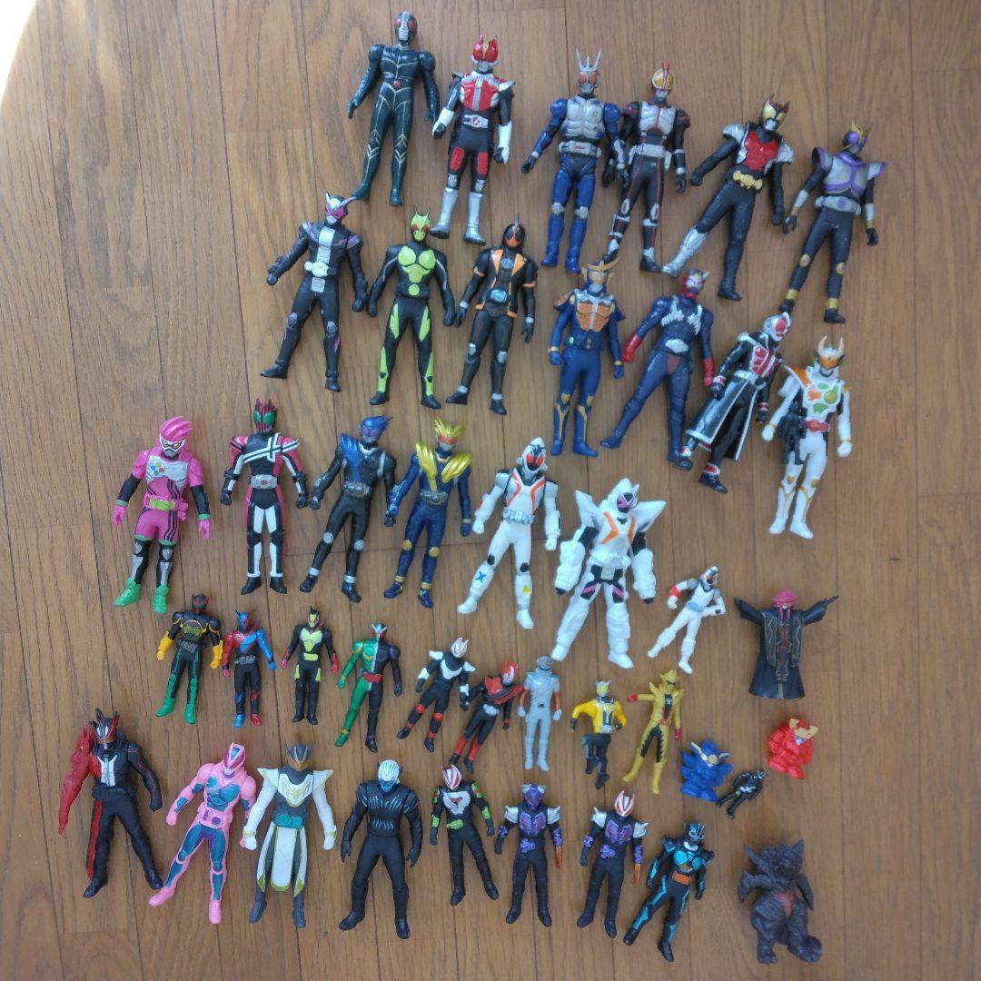 仮面ライダーソフビまとめ売り34体＆ヴァルゴゾディアーツ戦隊ヒーロー怪獣など