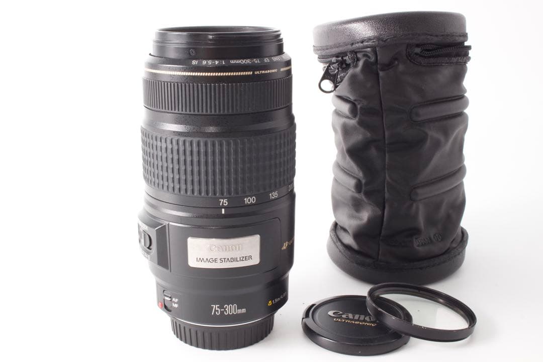 フルサイズ対応❣️Canon 75-300mm IS USM 超望遠　手ぶれ補正