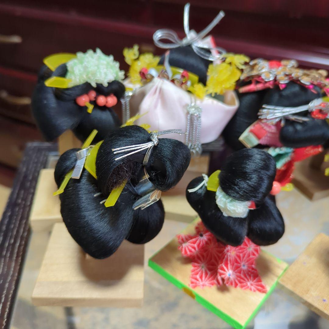 平成に集めたミニの日本髪15品