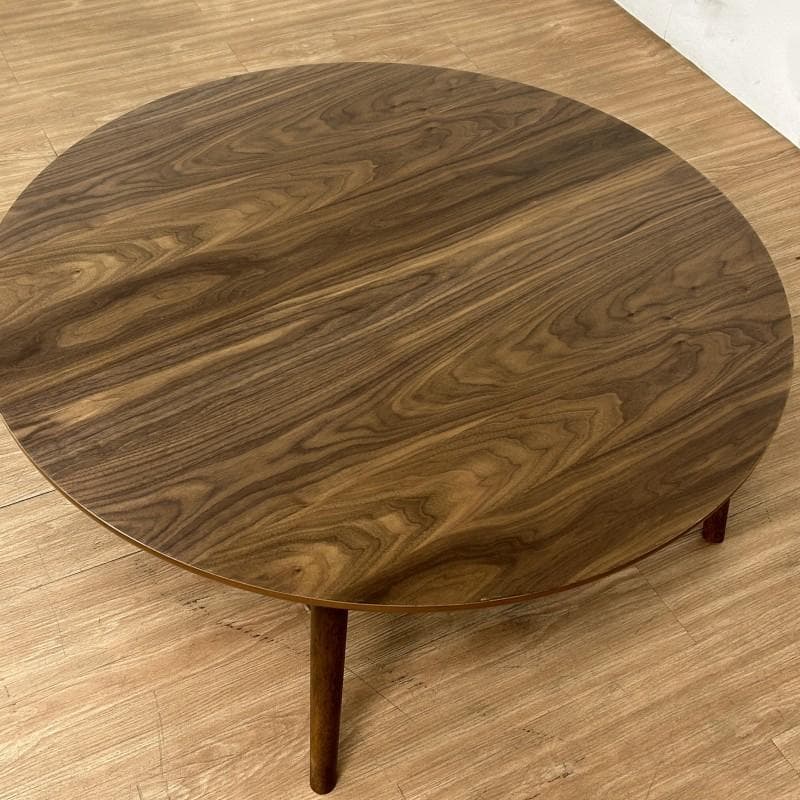 天然木　BIG折れ脚　円型こたつ100WNT【訳あり特価】