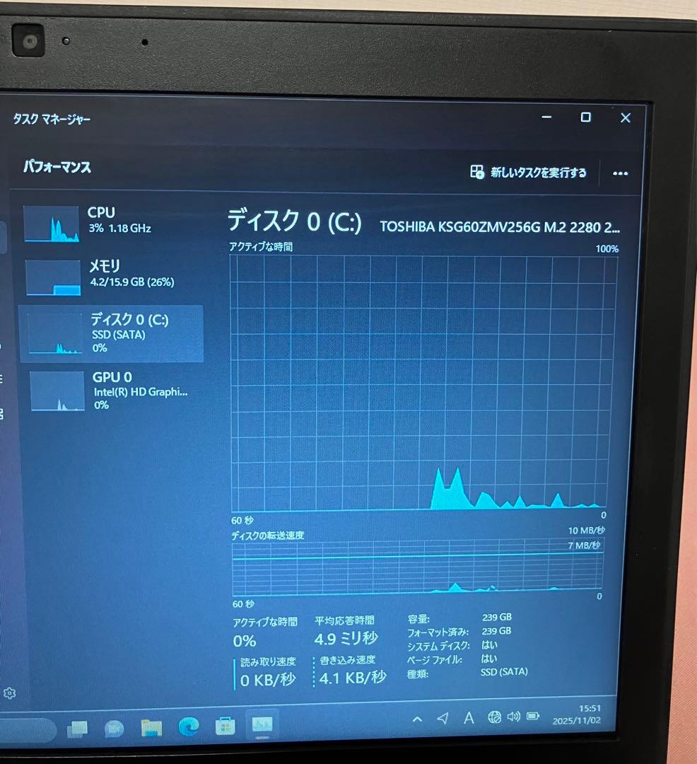 超軽量Dell 7290 i5 16GB SSD 256GB 12.5型