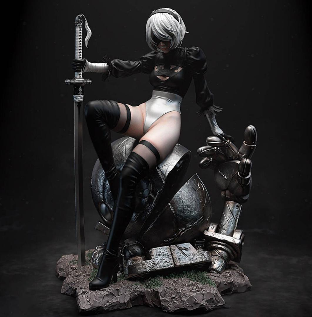 1/6　未塗装 未組立　フィギュア　ガレージキット　2B　ニーア オートマタ