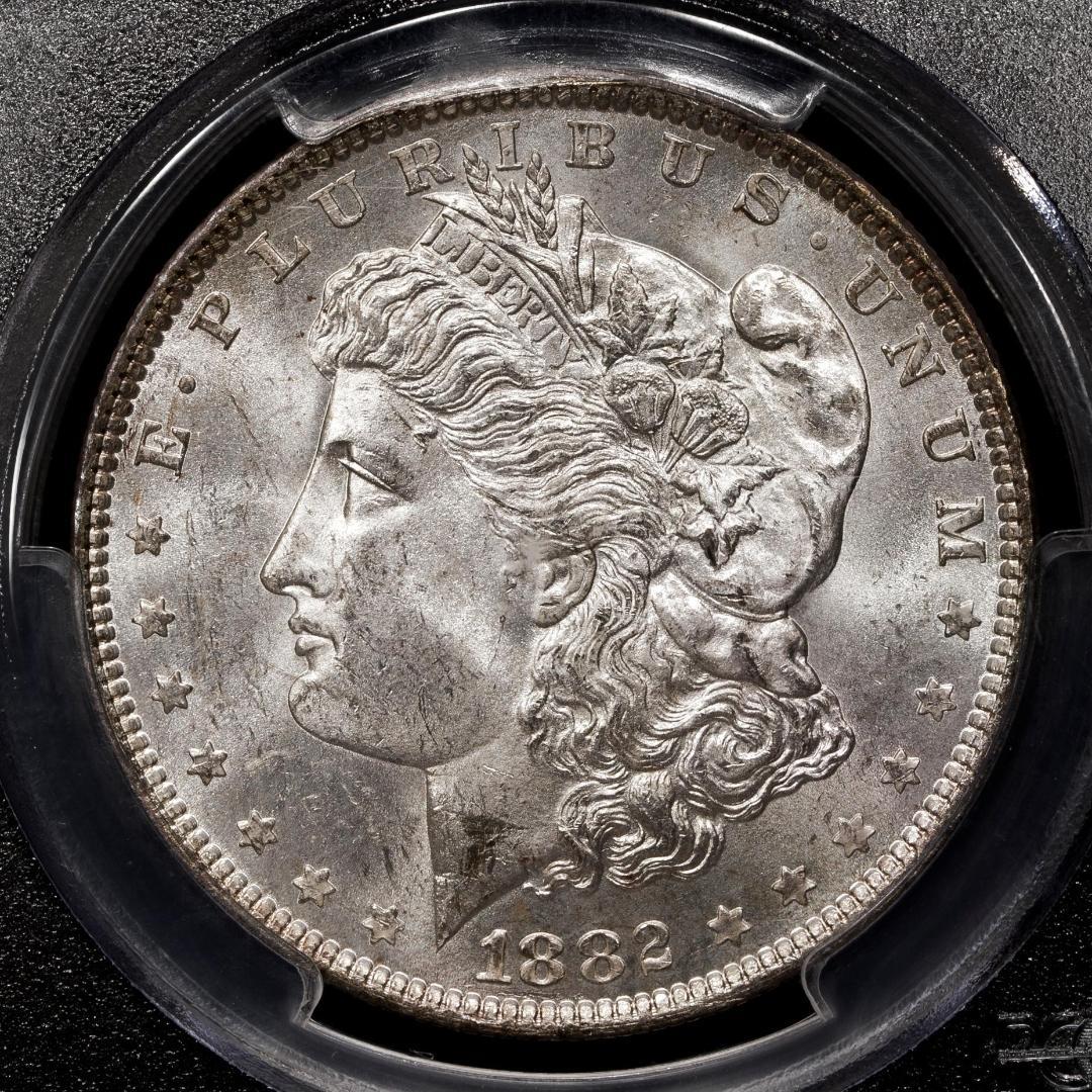 PCGS-MS63 USA モルガンダラー　1882O 銀貨　ニューオリンズ