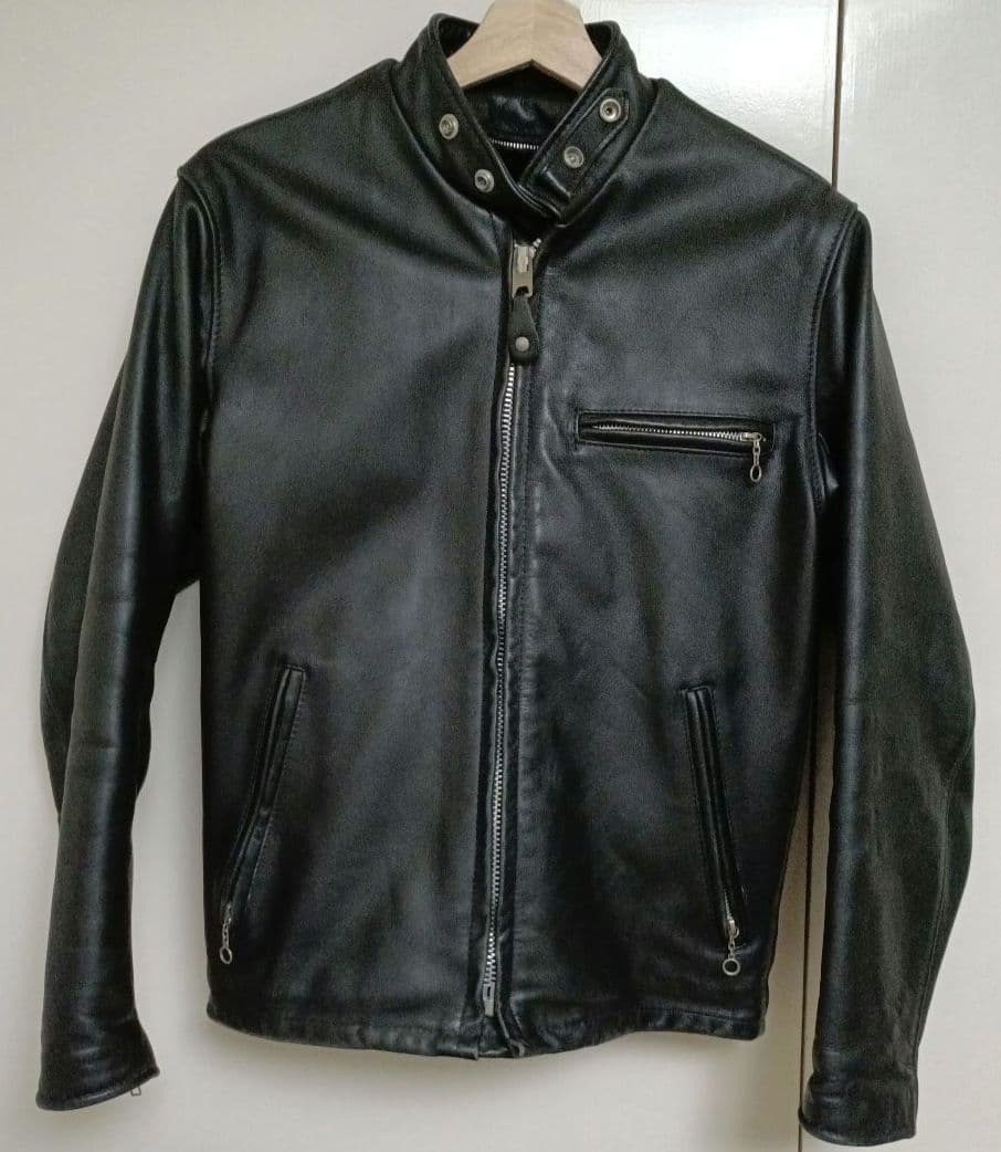 ショット Schott シングルライダース 641 サイズ36　ブラック