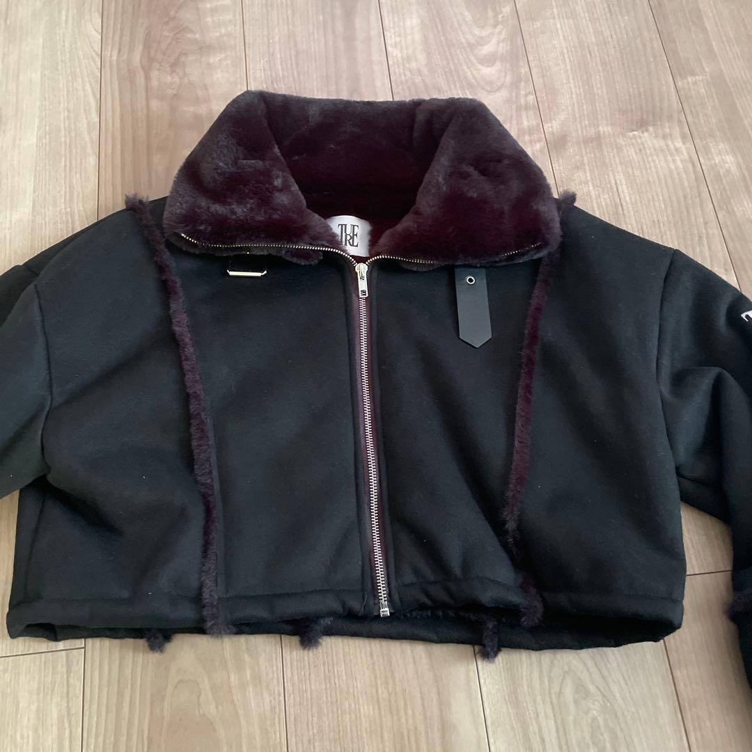 【カリナ着用 ✨】 TRUE ムートンコートBLACK 定価32000