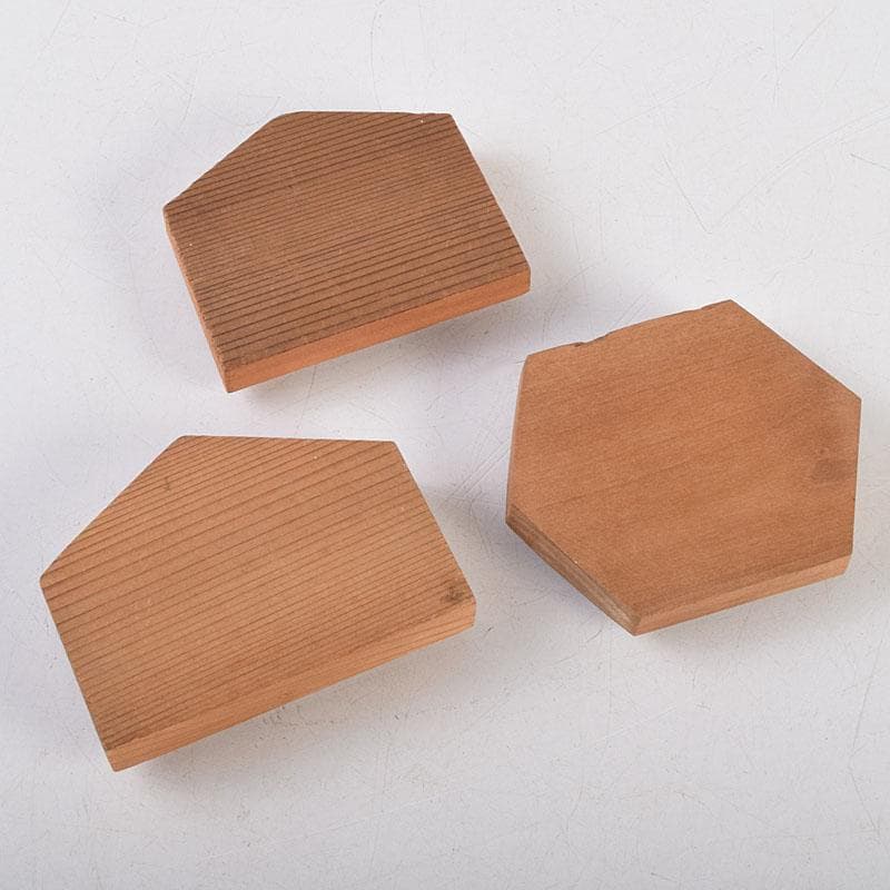 茶道具　木彫　月形香合　稲香合など　５点まとめて　V　R9255