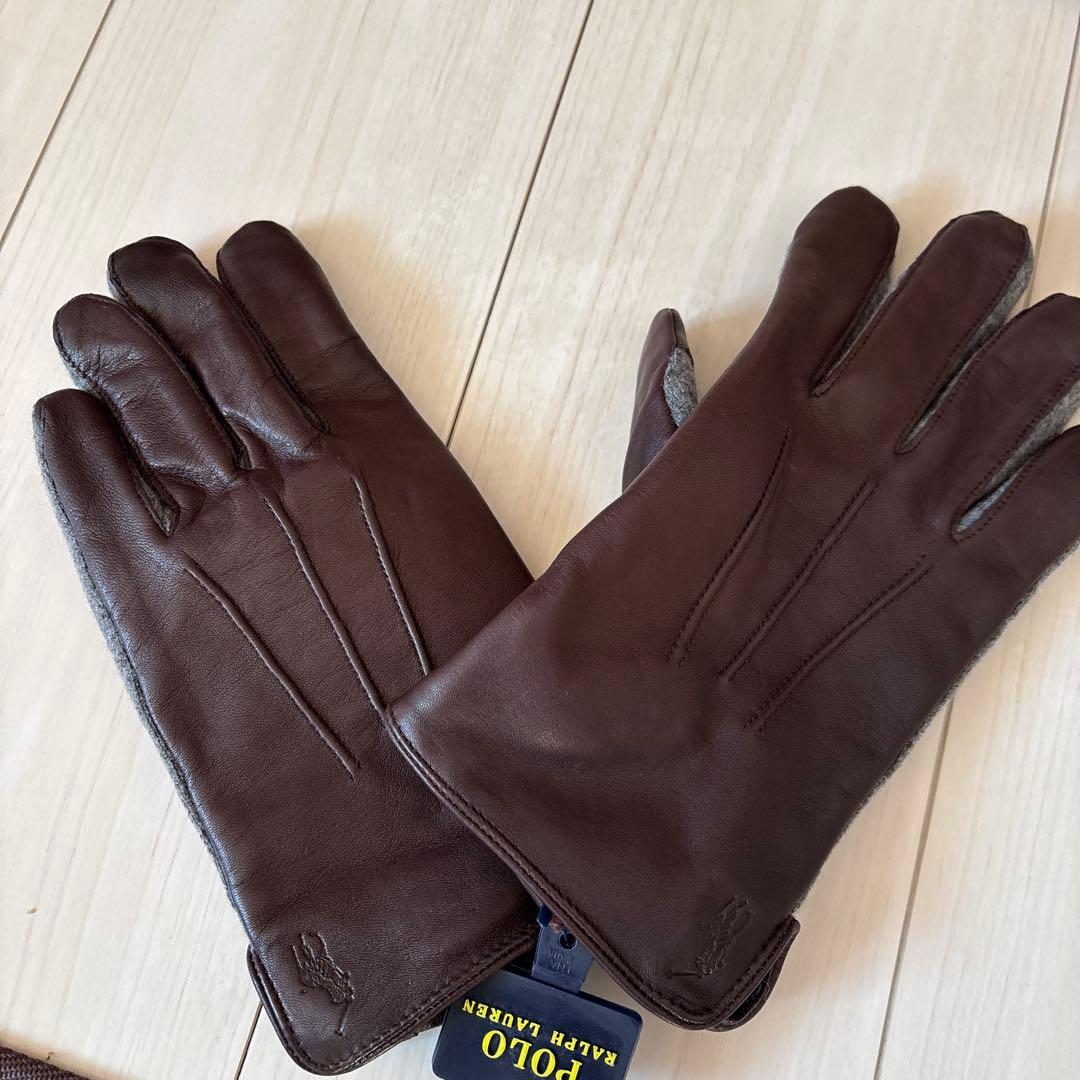 Polo Ralph Lauren ブラウン手袋 新品タグ付き