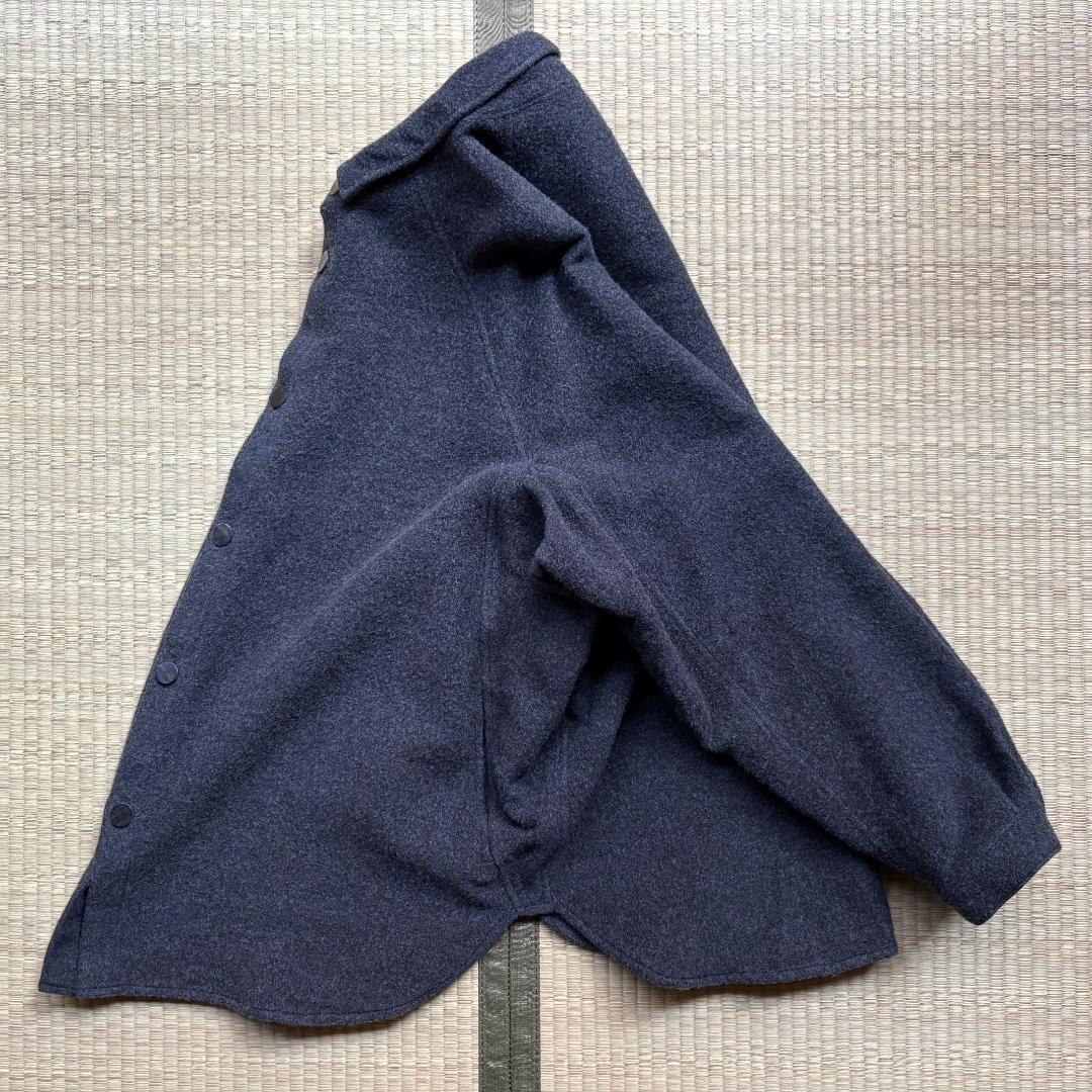 MITTAN ウールシルクキャメルシャツ 濃灰 サイズ3