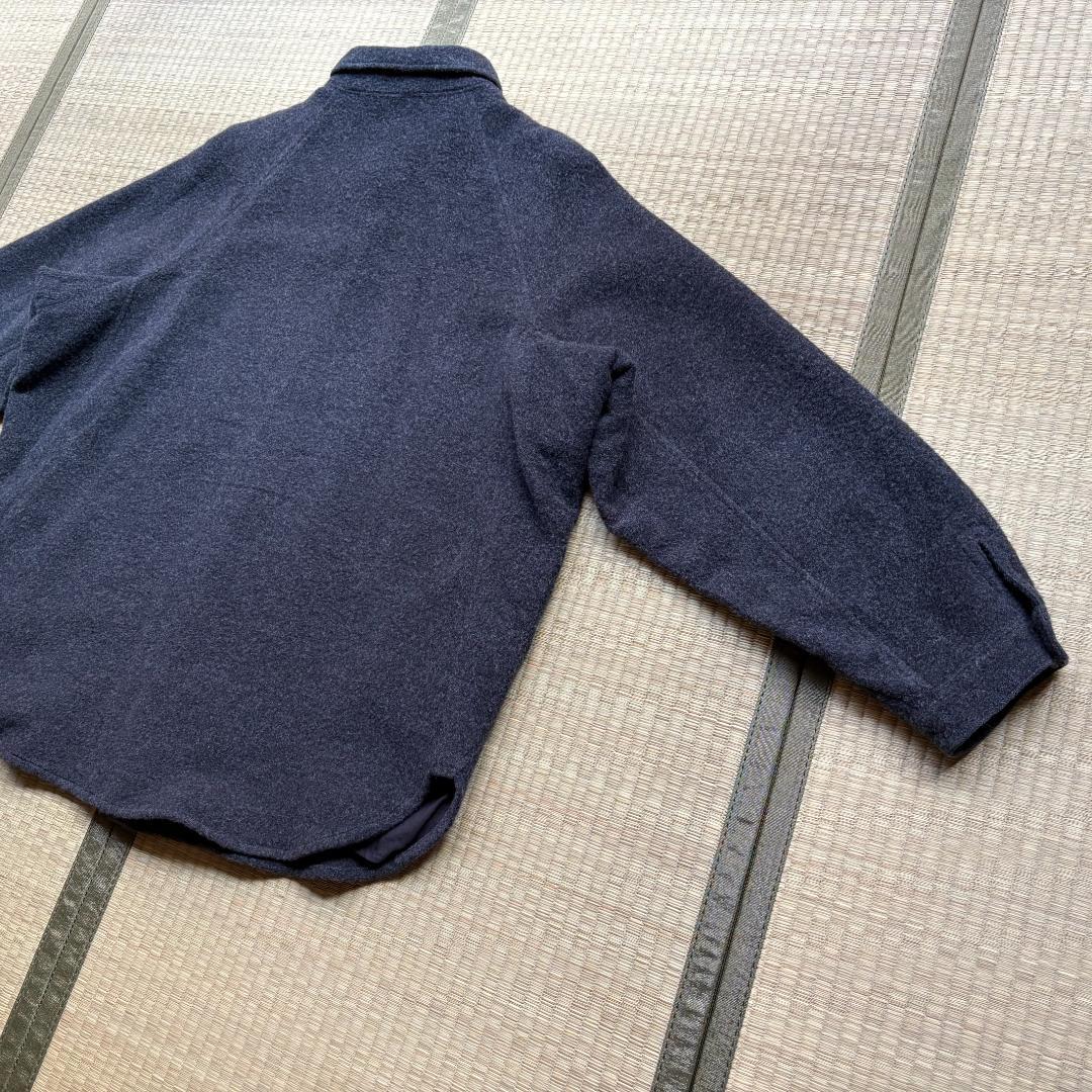 MITTAN ウールシルクキャメルシャツ 濃灰 サイズ3