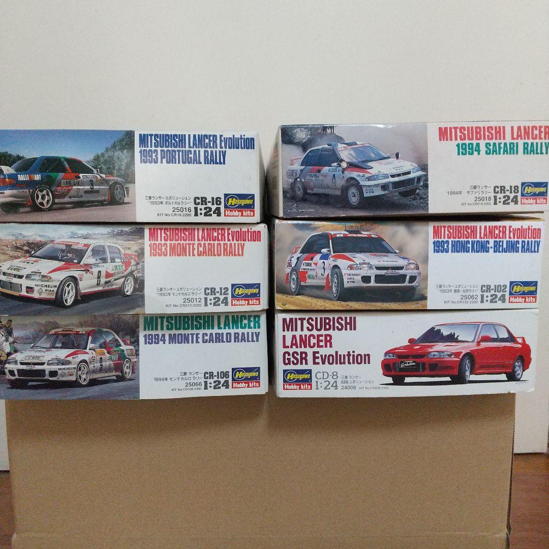 1/24 ハセガワ ランサー エボリューション1 6台セット