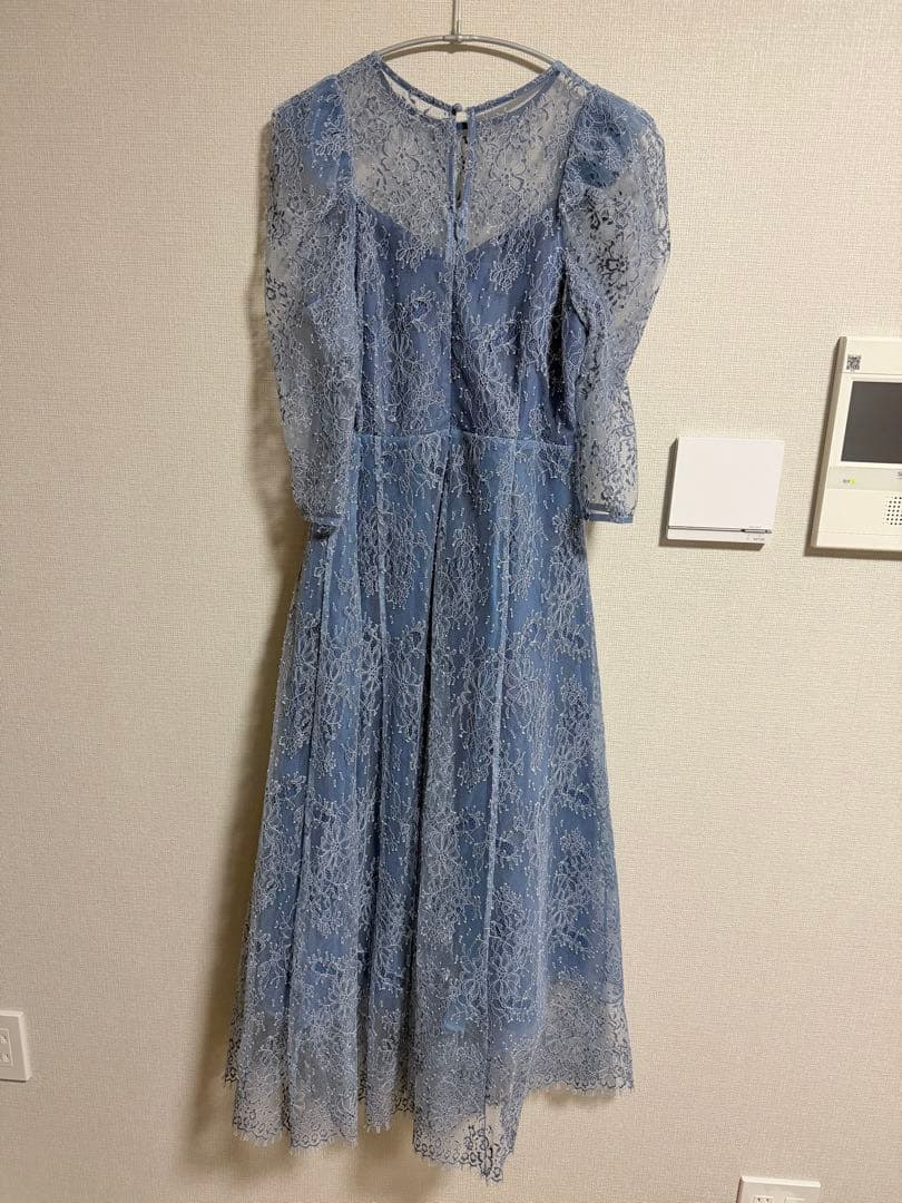 【美品】snidel パワーショルダー レース ドレス【お値下げ中】