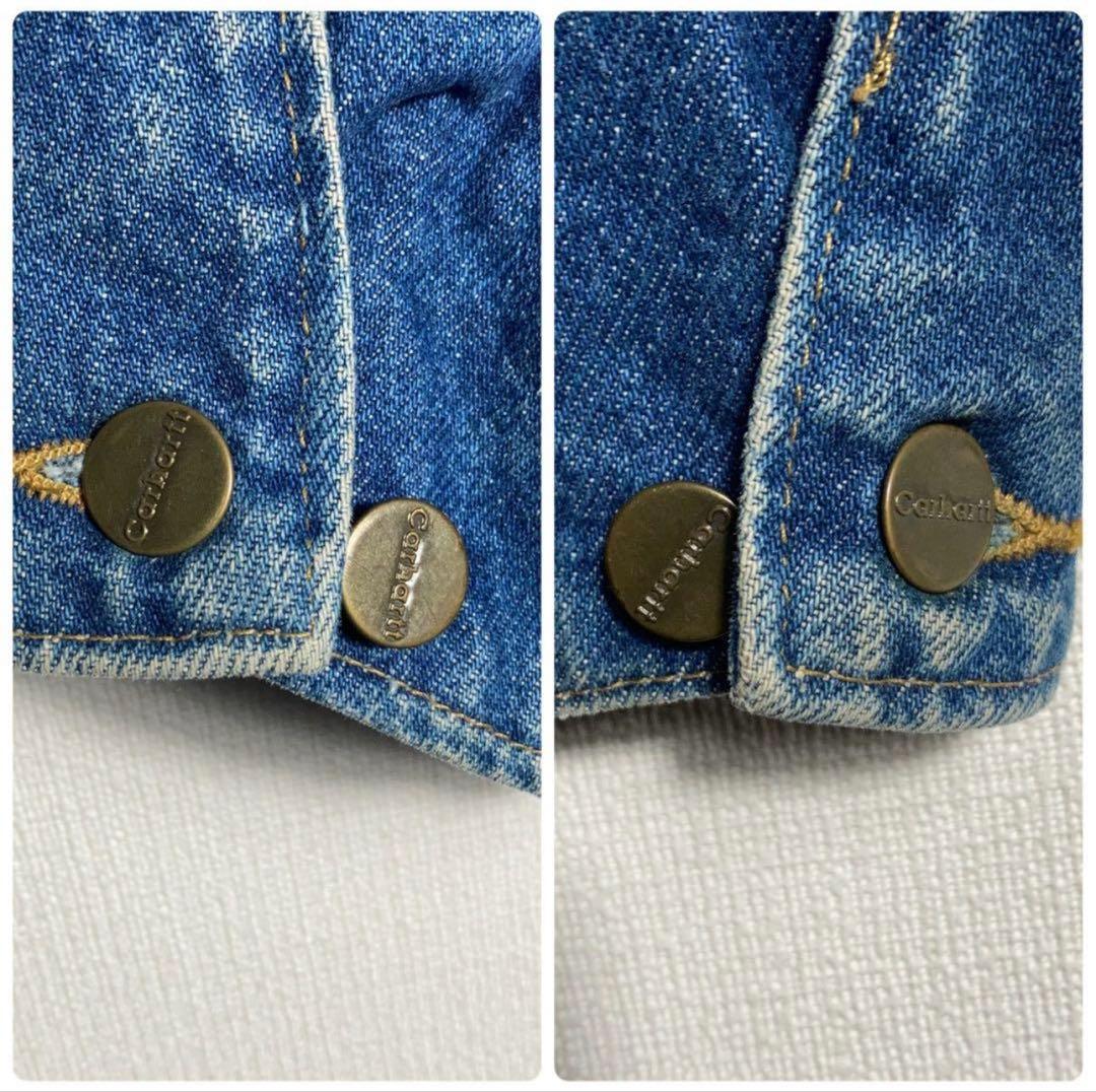 【USA製】Carhartt カバーオール デニムチョアコート 襟コーデュロイ