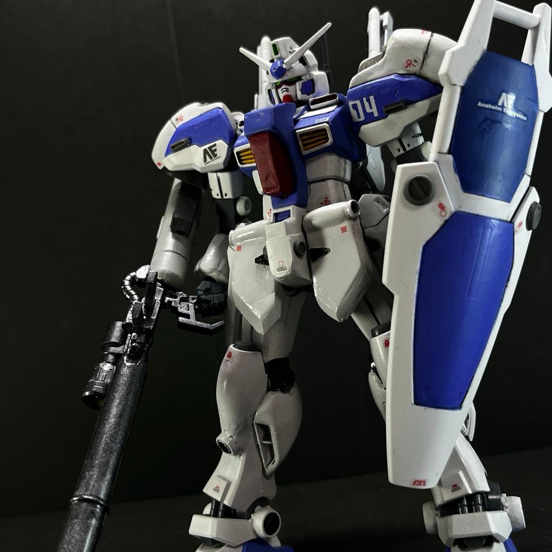 改造ガンプラ　塗装済み完成品　hg ガンダム試作4号機　GP04 ガーベラ