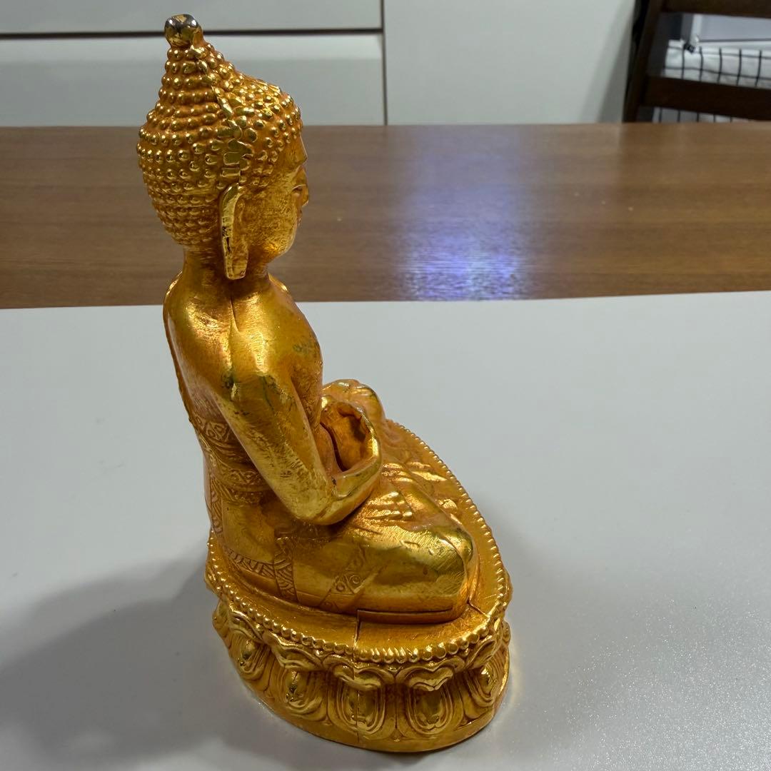 鎏金釈迦牟尼坐像　旧蔵