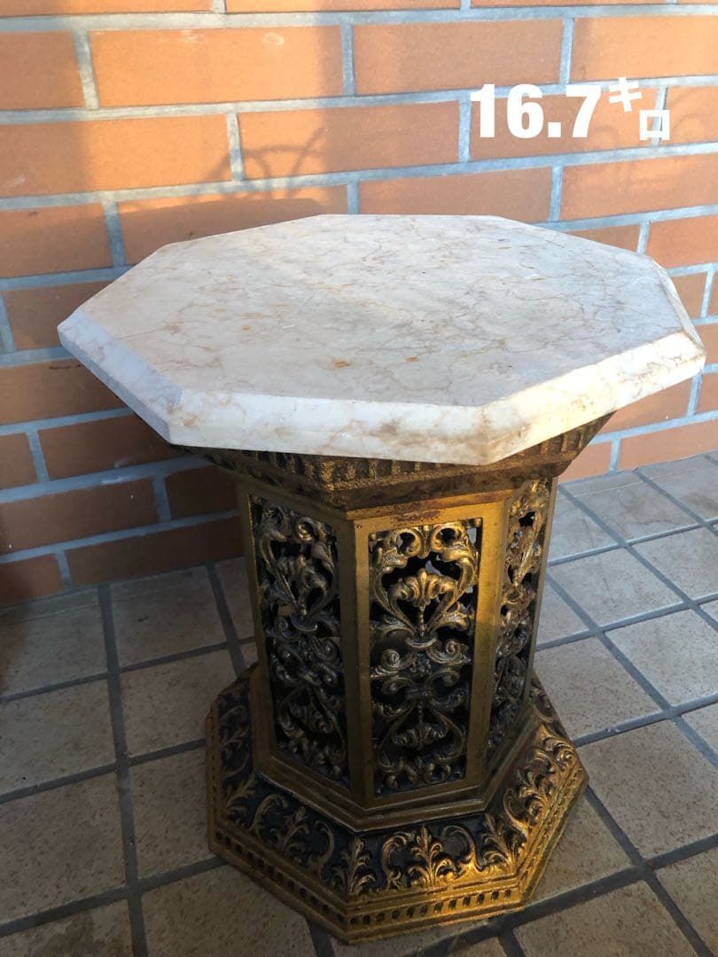 フラワースタンド　ヨーロピアン風　アンティーク調　ロココ調　コーヒーテーブル