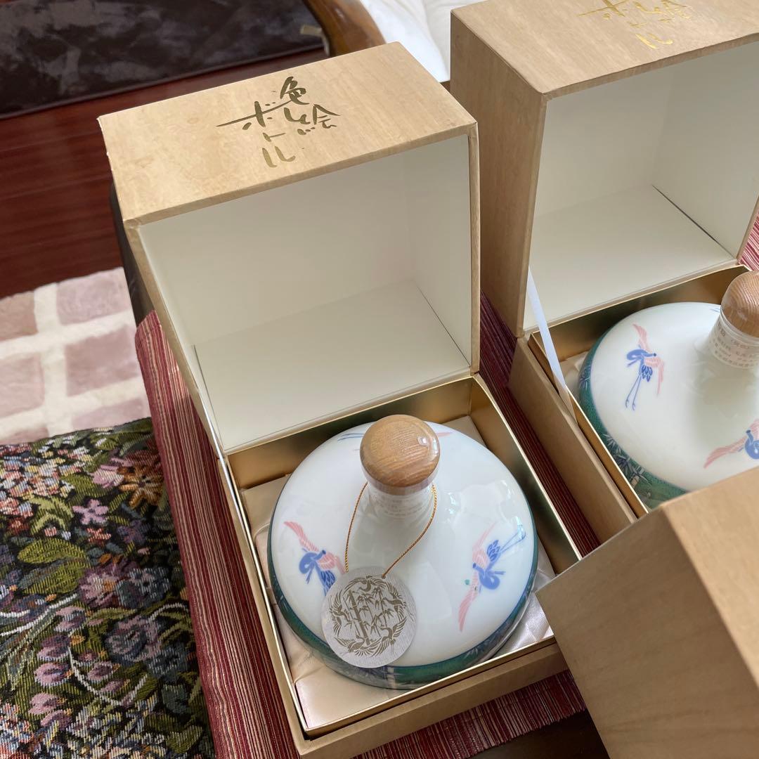 【未開栓】ニッカ　陶器　有田焼　色絵ボトル　ウイスキー　特級　ニッカウヰスキー