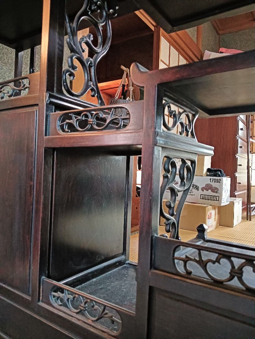 茶棚　茶箪笥　和タンス　アンティーク飾り棚