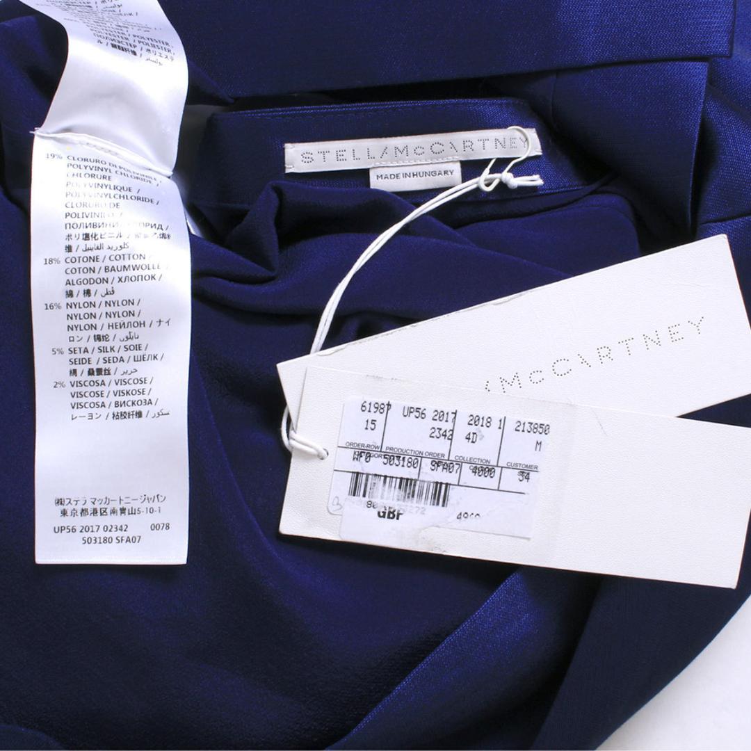 新品 STELLA McCARTNEY ワンショルダードレス ワンピース ブルー