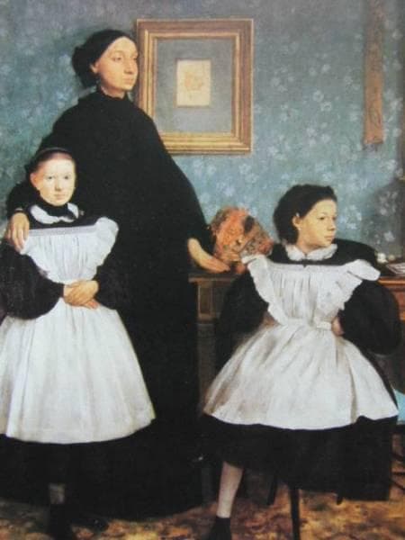 エドガー・ドガ、ベレリの家族、希少画集画、新品額装付