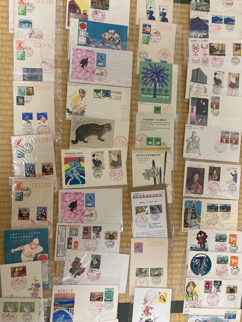 1970年代中心　初日カバー、マキシマムシートなど