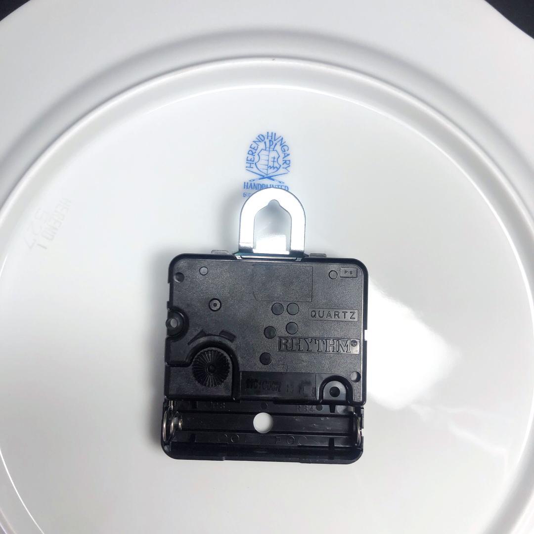 【未使用・箱付き】ヘレンド／インドの華 ウォールクロック 金彩