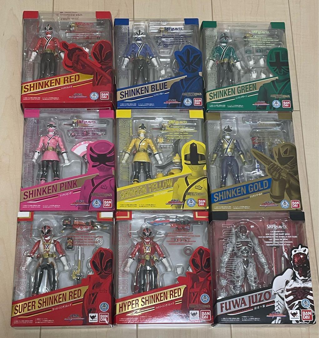 【未開封】S.H.Figuarts 侍戦隊シンケンジャー 9体セット アーツ