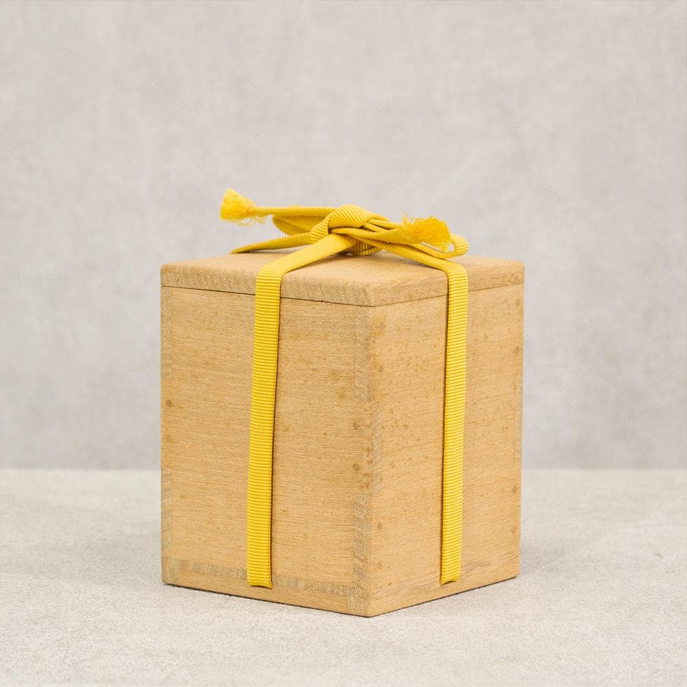 岡本漆専堂 棗 月にすすき 黒塗蒔絵銀彩 茶道具 共箱