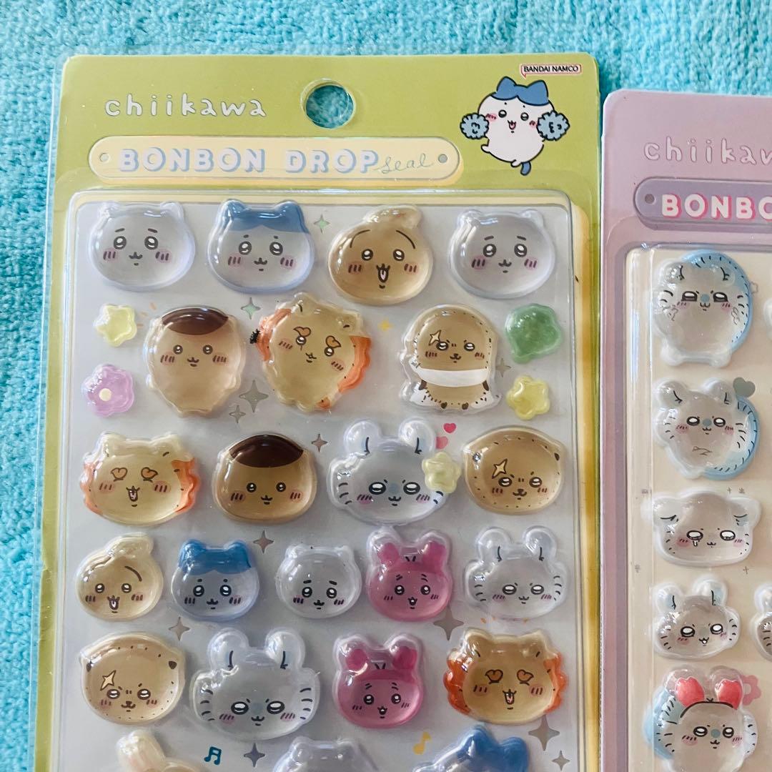 ちいかわ BONBON DROP シール 4点セット【固いぼんぼんシールです】