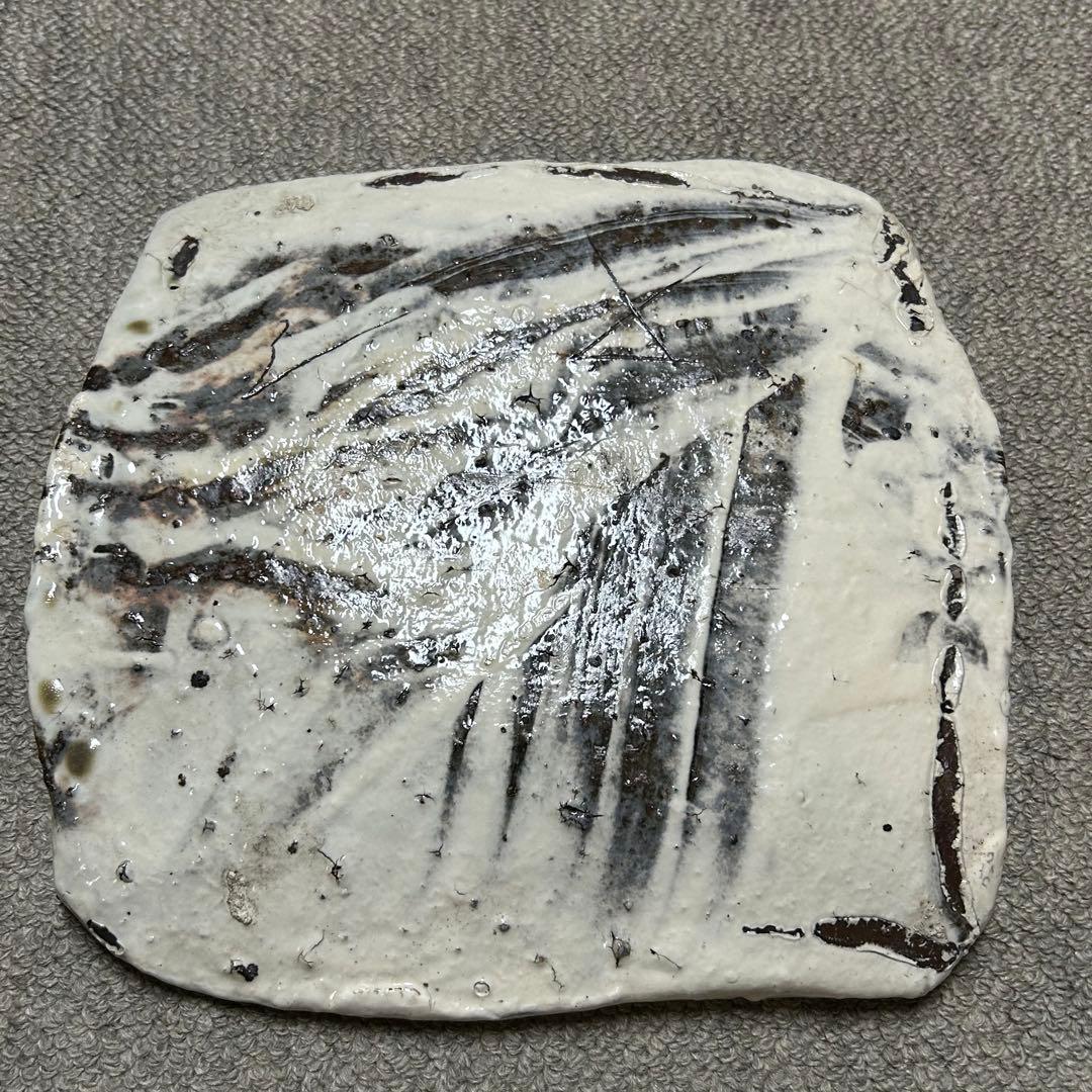 辻村史朗　粉吹八寸　皿