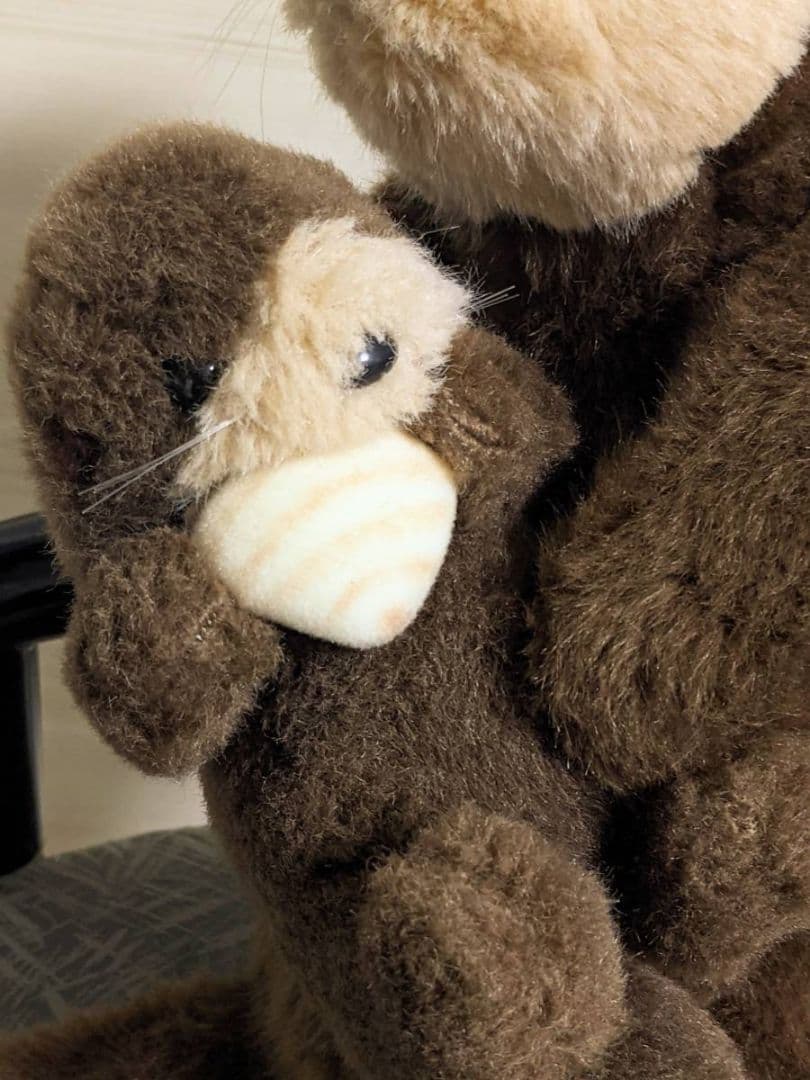 昭和レトロ❤たけのこ❤ハッピーラッコ❤ラッコ親子❤ラッコ❤ぬいぐるみ❤可愛いお顔