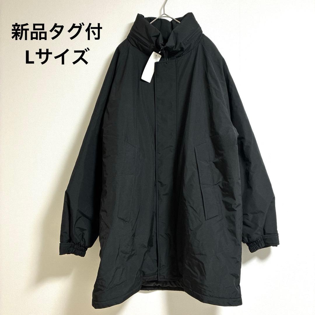 新品タグ付 ユニクロ 防風パデッドコート L ブラック 男女兼用