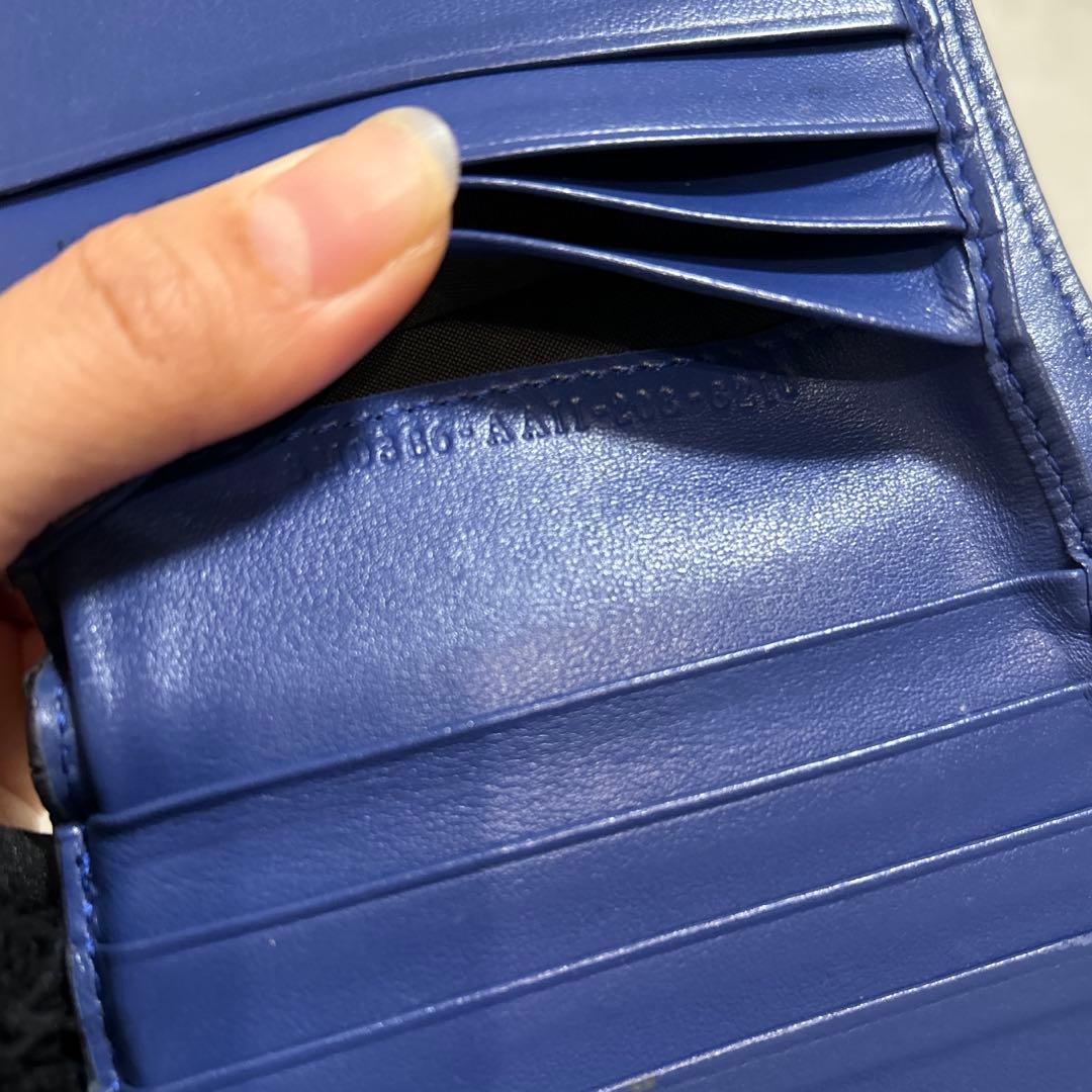 ス*ミ様 FENDI 二つ折り財布 FFロゴ ブラウン/ブルー 箱付き