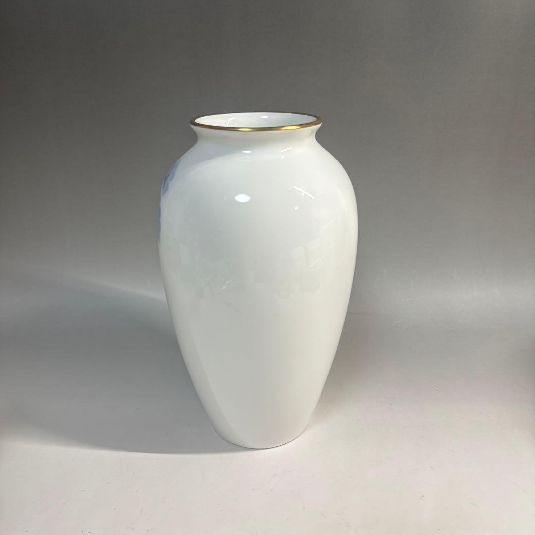 大倉陶園　ブルーコスモス　花入　花瓶　美品　廃盤品