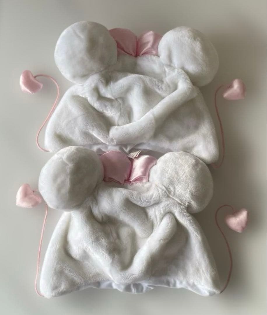 ディズニー ミニー ファンキャップ 白 セット売り レア 廃盤