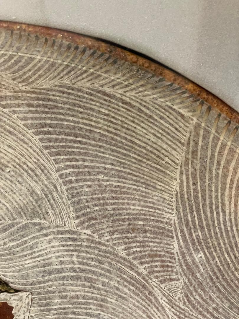 九谷焼　谷敷正人作　陶額雪月花『雪』飾絵皿　飾皿　陶板画　額装