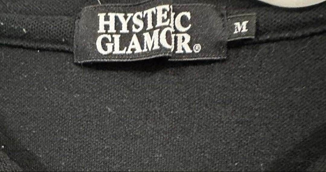 HYSTERIC GLAMOUR ブラック ポロシャツ ヒスガール　ヒステリック