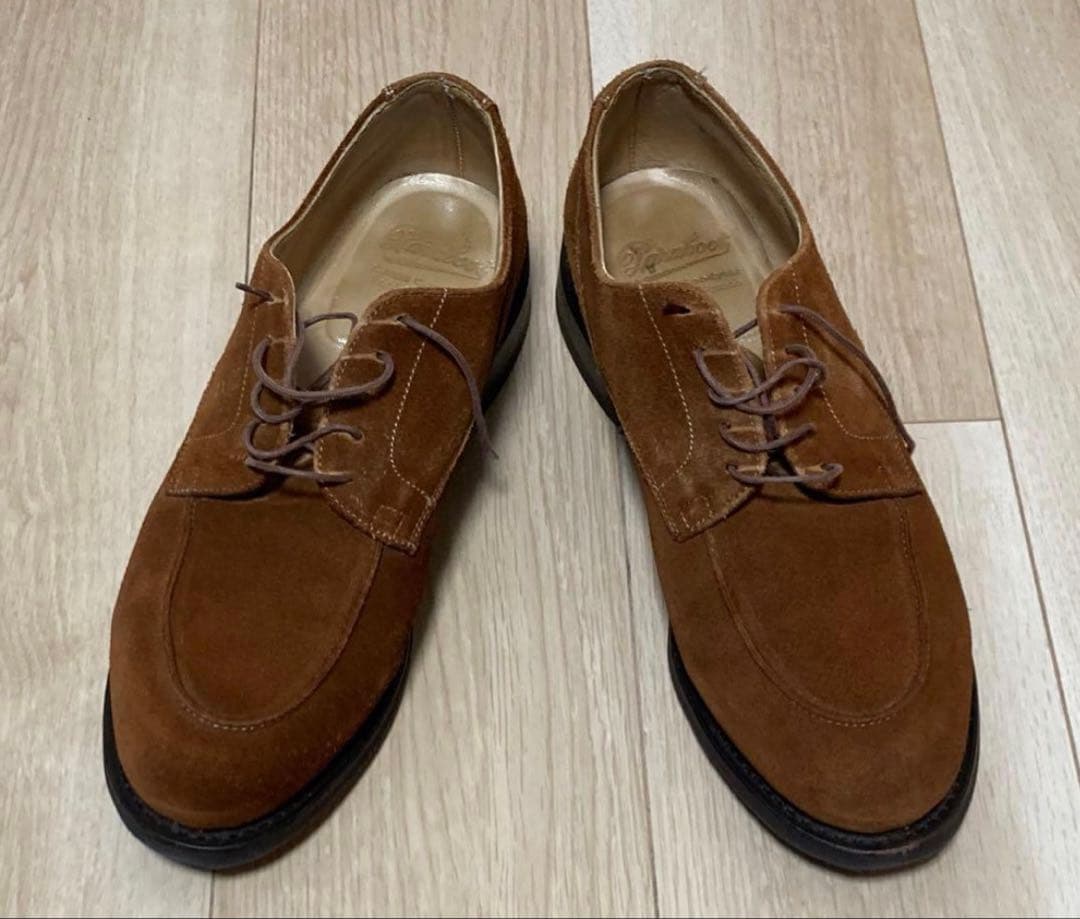 パラブーツ シャンボード ドレスライン 9F ブラウンスウェード 茶金