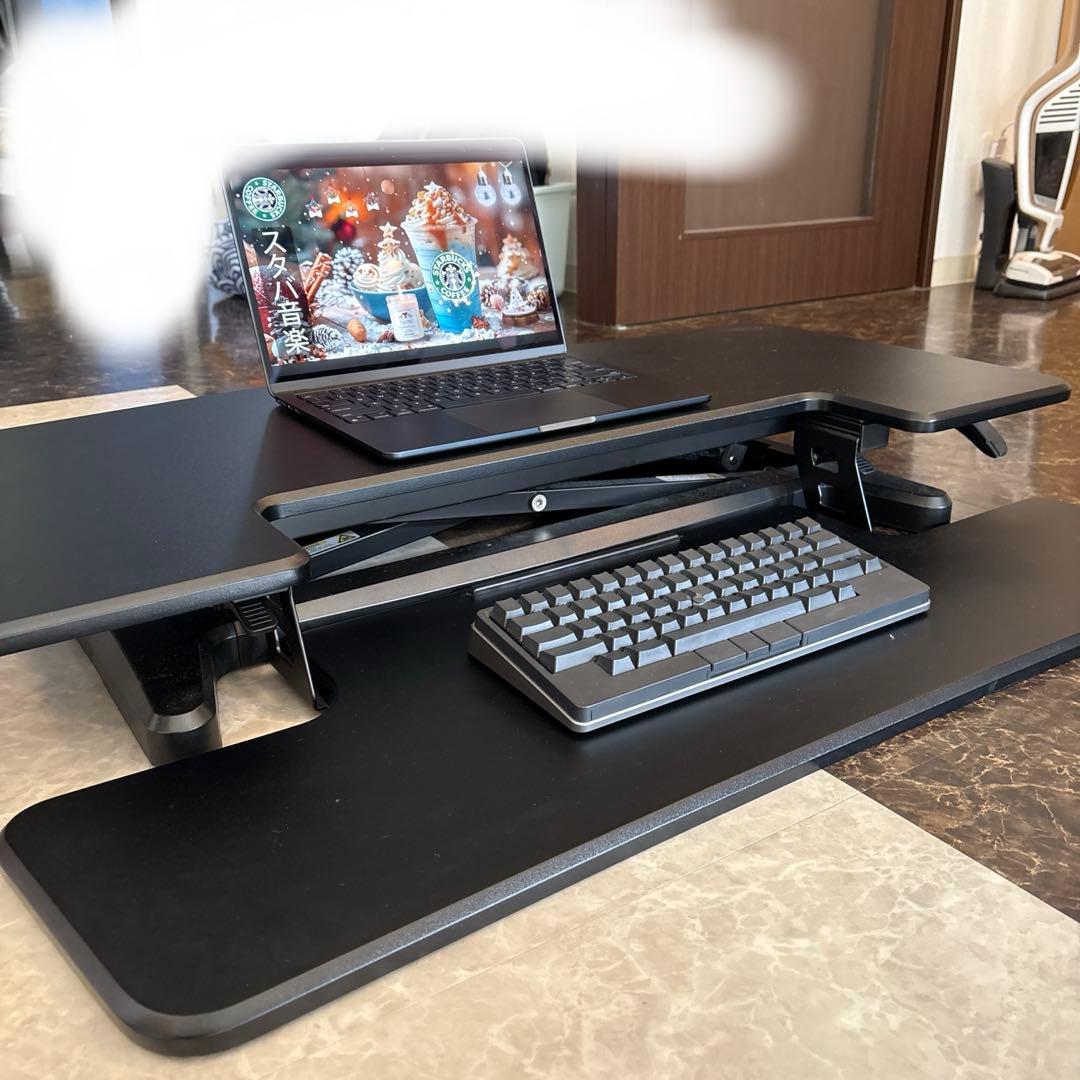 SANWA 卓上スタンディングデスク