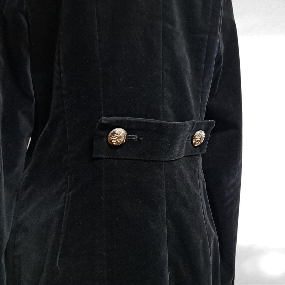 BLACK PEACE NOW 別珍 コート アウター 黒 ベロア ベルベット