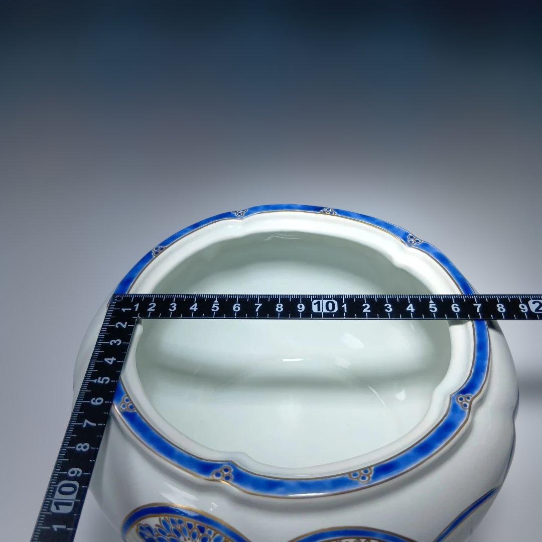 茶道具　金彩捻梅　水指　祥堂造　 共箱