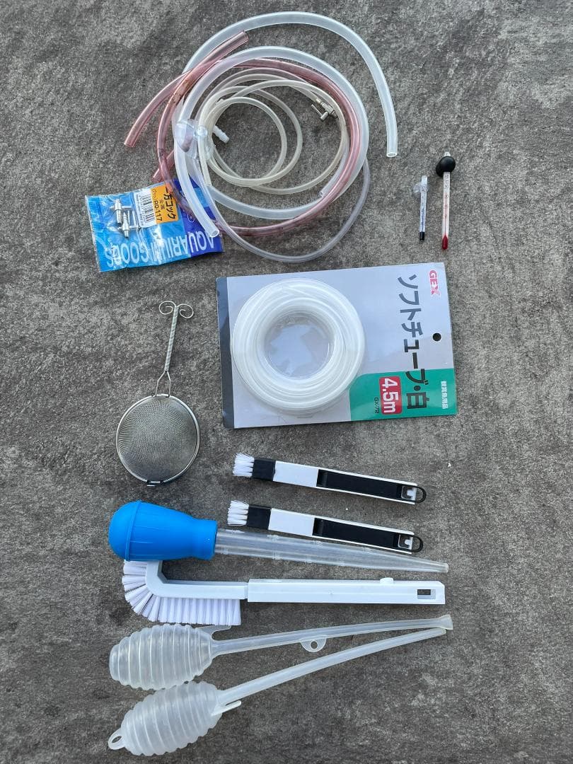 ベタ用　水槽、濾過槽、ヒータ、ろ過石、底砂、