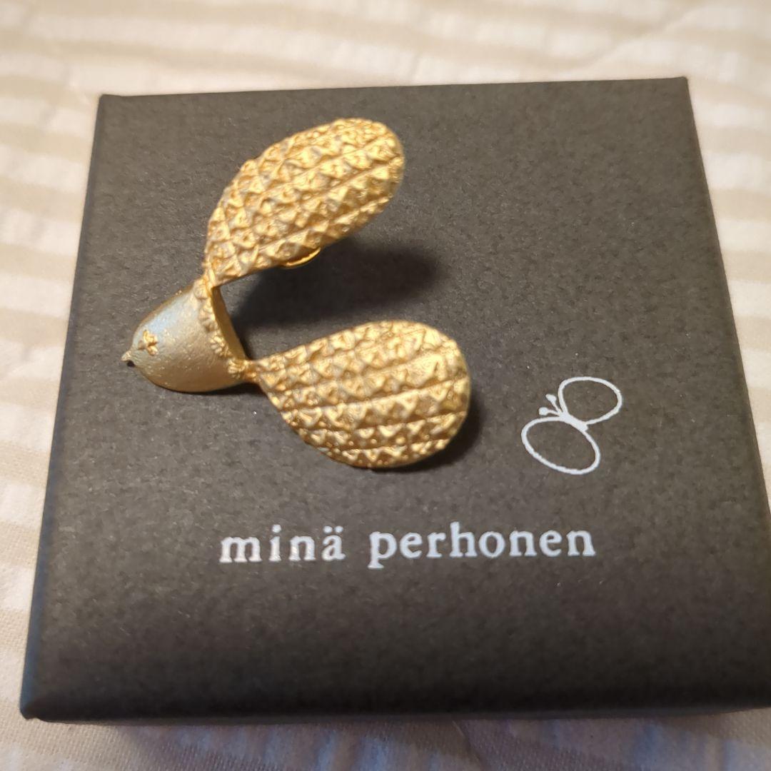 minä perhonen ゴールド ピンブローチplover