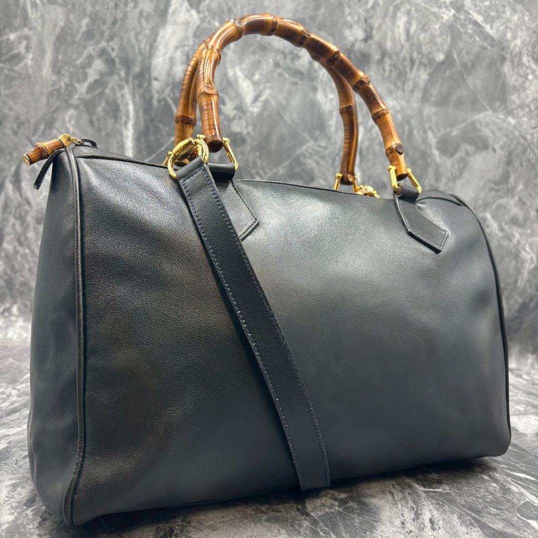 専用✨美品✨GUCCI ショルダーバッグ 2way ハンド バンブー ブラック