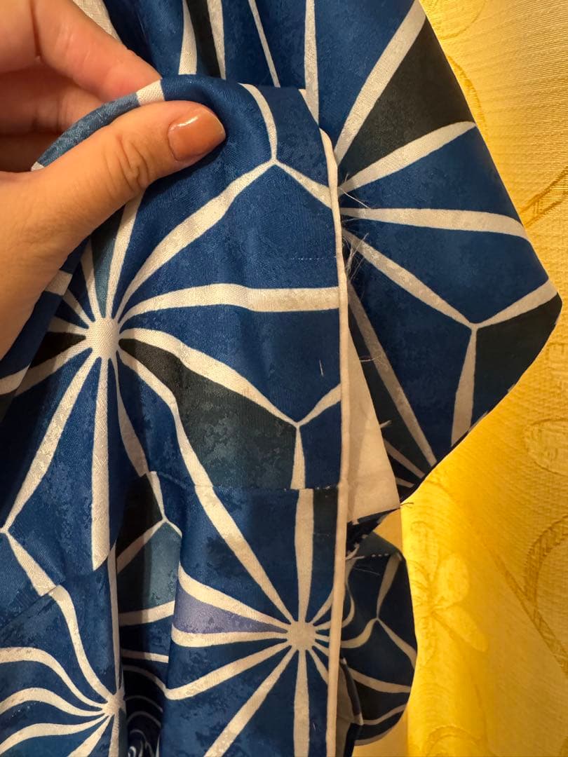 被布　一式　七五三 753 子供用 麻の葉　青　3歳　男の子