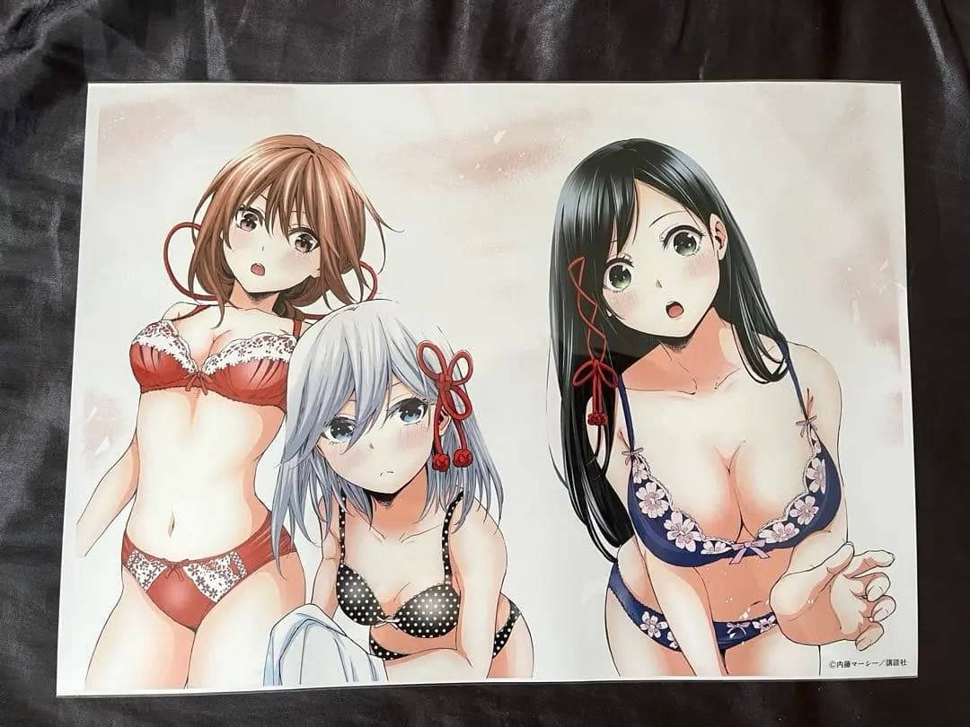 甘神さんちの縁結び　複製原画　見開きイラスト総選挙　少年マガジン懸賞当選品