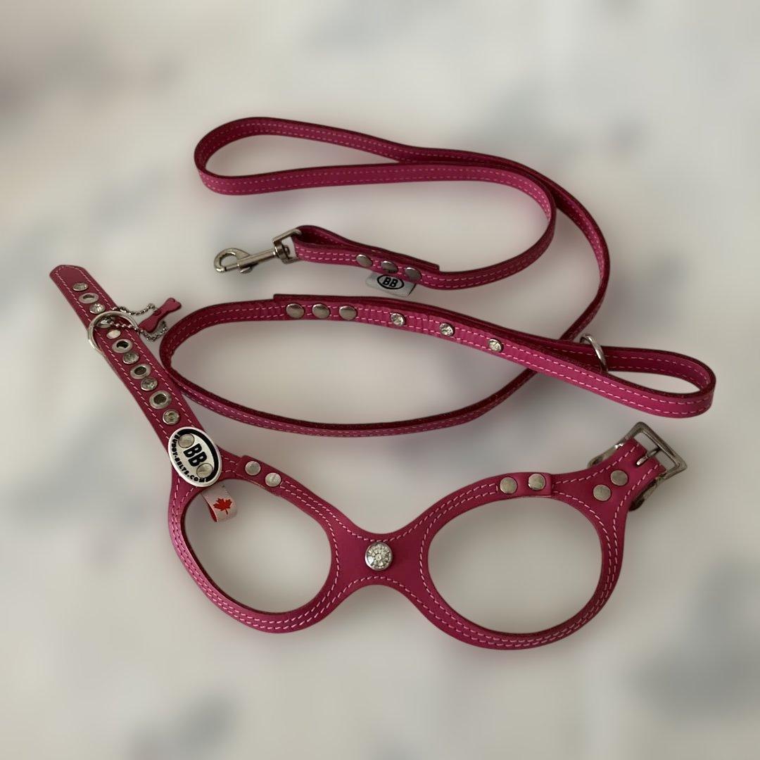 美品☆BBピンクベルト☆サイズ3 バディーベルト☆ハーネス リードセット